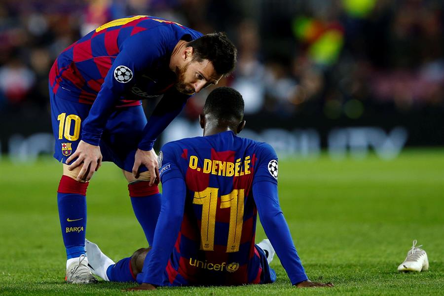 Barça: Dembele to miss around 10 weeks with hamstring injury